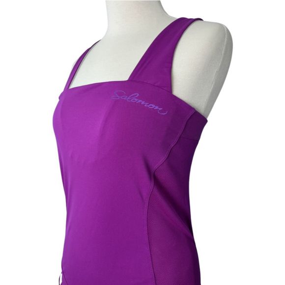 Salomon Women's Athletic Workout Crossback Tank Top Size Medium - Picture 3 of 10